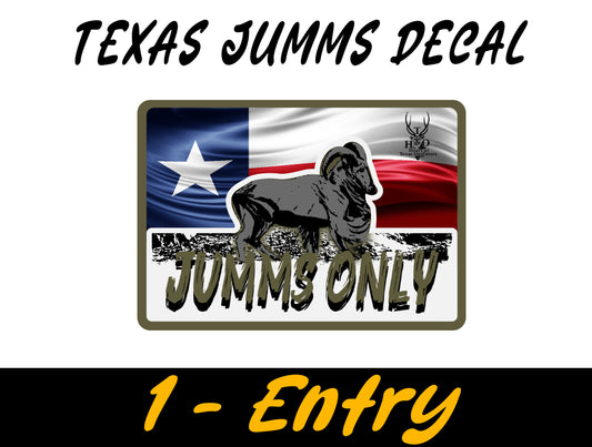 Texas Jumms DECAL + 1x Hunt Giveaway Entry