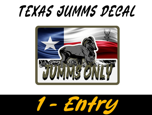 Texas Jumms DECAL + 1x Hunt Giveaway Entry